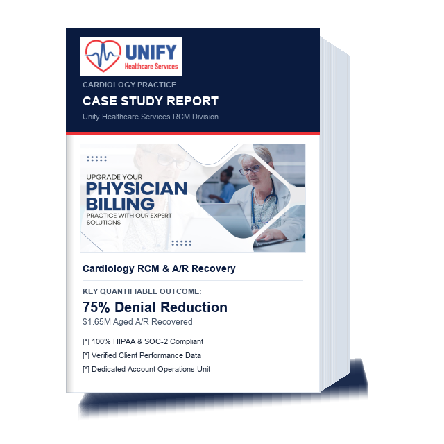 Cardiology Group: 75% Denial Reduction & $1.65M Aged A/R Recovery